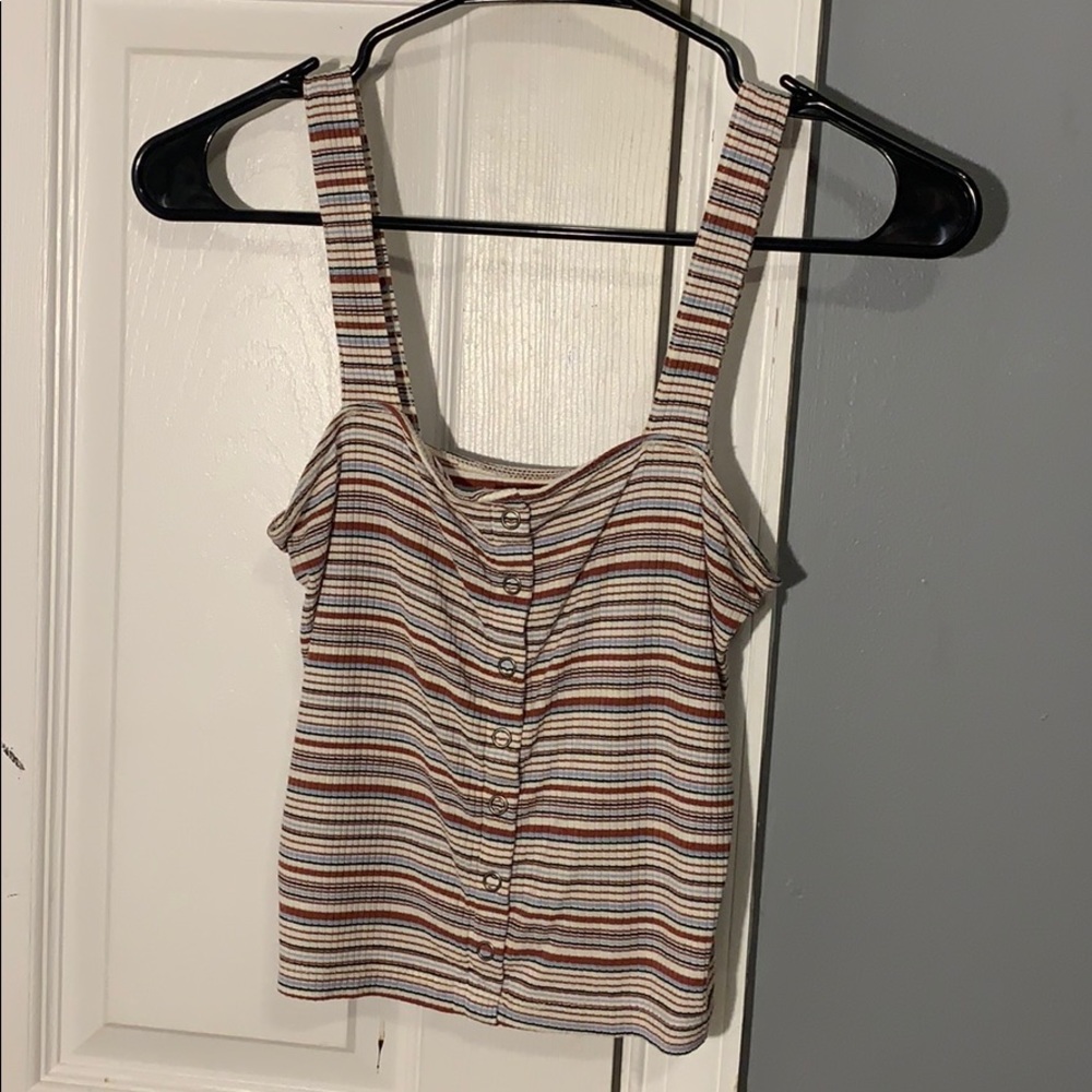 american eagle striped tank top
